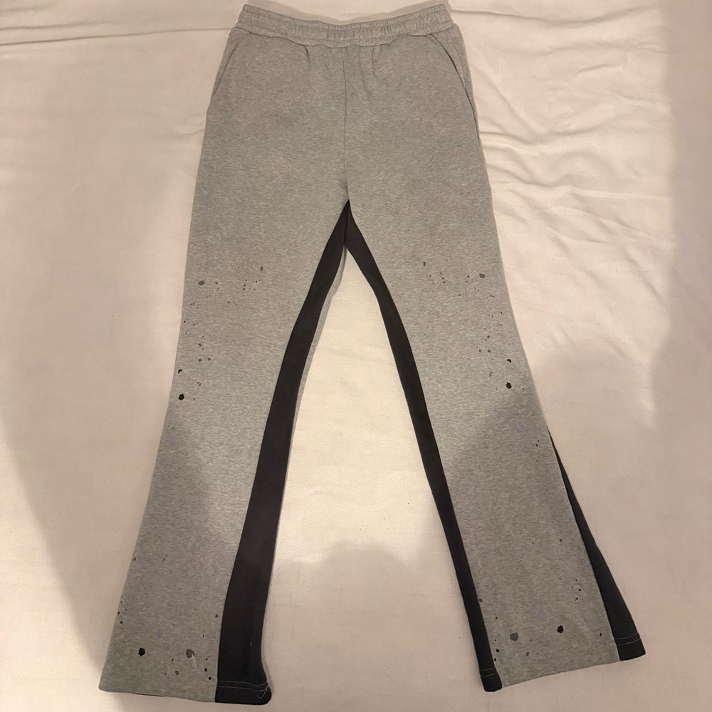 Men's Gray and Black Sweatpants